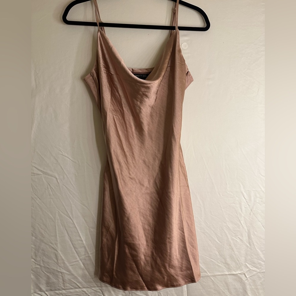 BRAND NEW| Nasty Gal Blush Pink Slip Dress